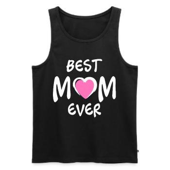Meilleure chemise de maman – Cadeau pour les mamans - Débardeur bio Premium Homme - noir - Devant - Michal (187cm)