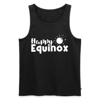 Happy Equinox Easter Ostara - Men's Premium Organic Tank Top - black - Front - AI Model Male 178 light (178cm)