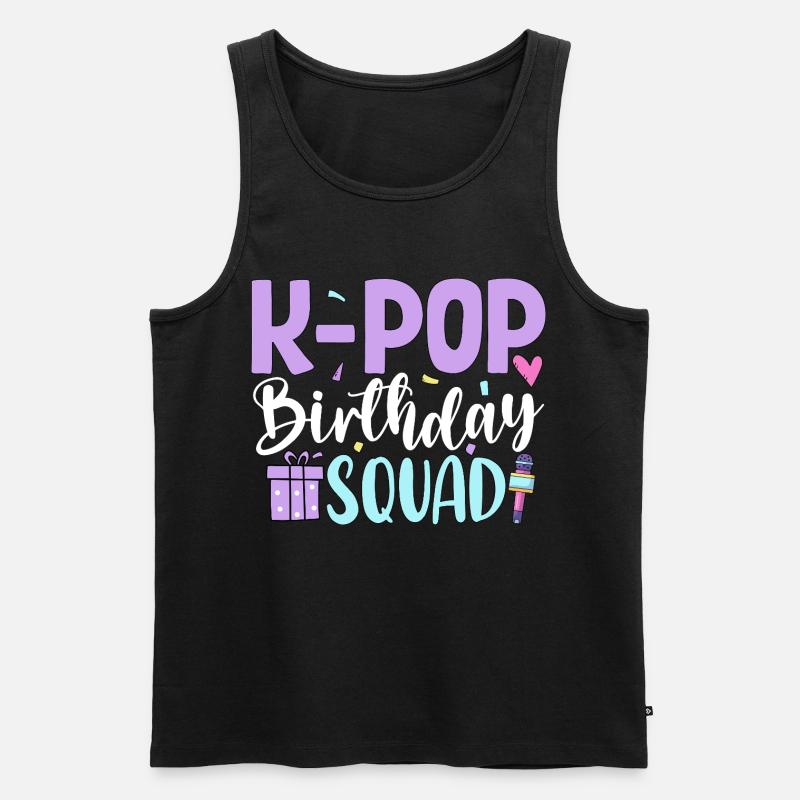 K Pop Birthday Squad - Männer Premium Bio Tank Top - Schwarz