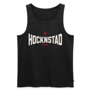 Hocknstad - Men's Premium Organic Tank Top - black - Front - Michal (187cm)