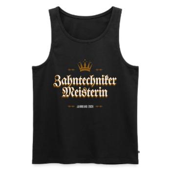Zahntechnikermeister 2026 T-Shirt - Männer Premium Bio Tank Top - Schwarz - Vorne - Michal (187cm)