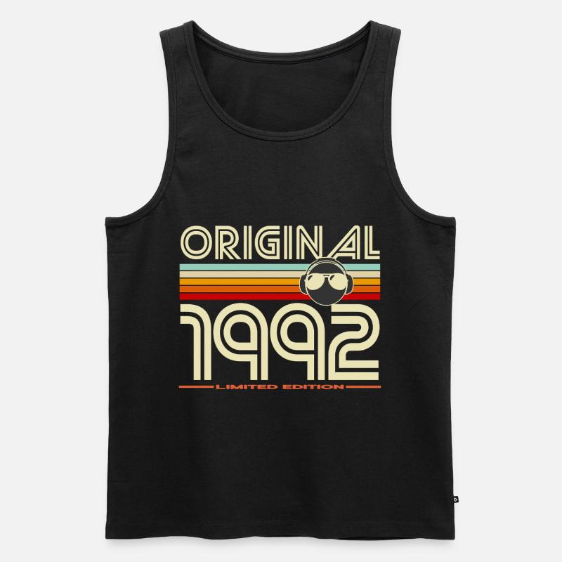 Originale Retro-Edition von 1992 - Männer Premium Bio Tank Top - Schwarz