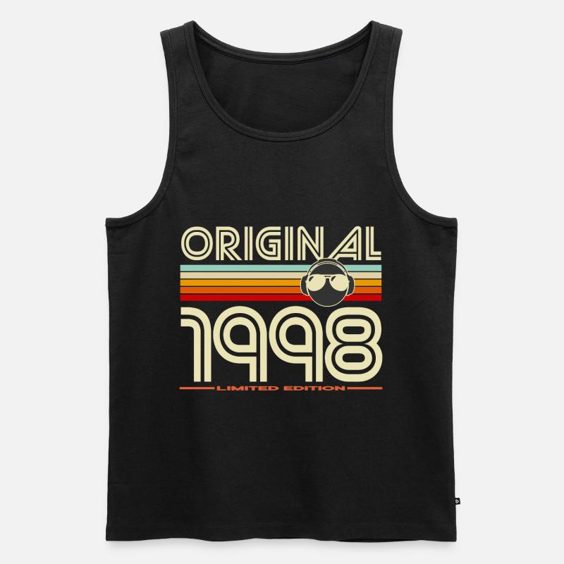 Originale Retro-Edition von 1998 - Männer Premium Bio Tank Top - Schwarz