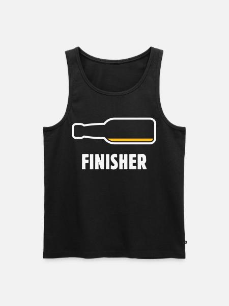 Finisher (Bier / Bierchen / Biertrinker / NEG 2C) - Männer Premium Bio Tank Top - Schwarz