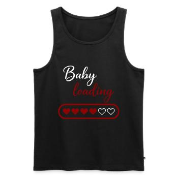 Chargement de bébé - Débardeur bio Premium Homme - noir - Devant - Michal (187cm)