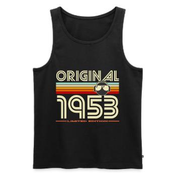 Original 1953 Édition Limitée - Débardeur bio Premium Homme - noir - Devant - Michal (187cm)