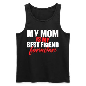 Maman est ma meilleure amie Forever Shirt - Débardeur bio Premium Homme - noir - Devant - Michal (187cm)