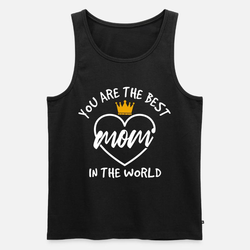 Beste Mama der Welt Geschenkhemd - Männer Premium Bio Tank Top - Schwarz