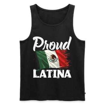 Mexico Pride & Home Mexican Mexico Flag - Men's Premium Organic Tank Top - black - Front - AI Model Male 178 light (178cm)