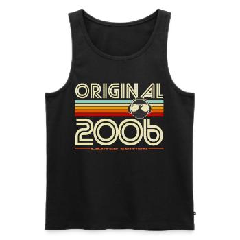 Retro 2006 Limited Edition - Männer Premium Bio Tank Top - Schwarz - Vorne - Michal (187cm)