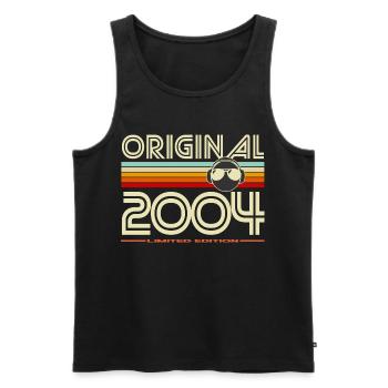 Original 2004 Limited Edition - Men's Premium Organic Tank Top - black - Front - AI Model Male 178 light (178cm)