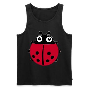 Ladybug manga - Men's Premium Organic Tank Top - black - Front - AI Model Male 178 light (178cm)