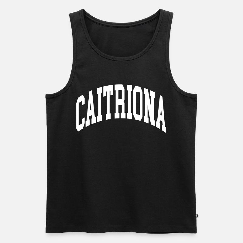 Caitriona - Männer Premium Bio Tank Top - Schwarz