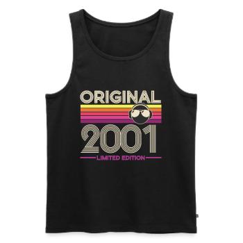 Original 2001 Vintage Edition - Men's Premium Organic Tank Top - black - Front - Michal (187cm)