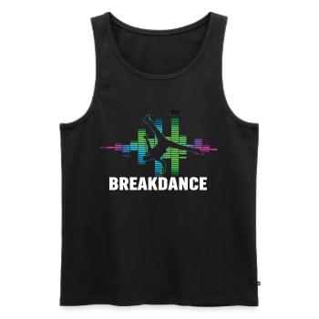 Breakdance Streetstyle Hip Hop DJ Dance - Men's Premium Organic Tank Top - black - Front - AI Model Male 178 light (178cm)