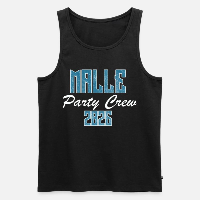 Mallorca, Party Crew - Männer Premium Bio Tank Top - Schwarz