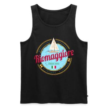 Riomaggiore Cinque Terre La Spezia Italien Design - Männer Premium Bio Tank Top - Schwarz - Vorne - Michal (187cm)