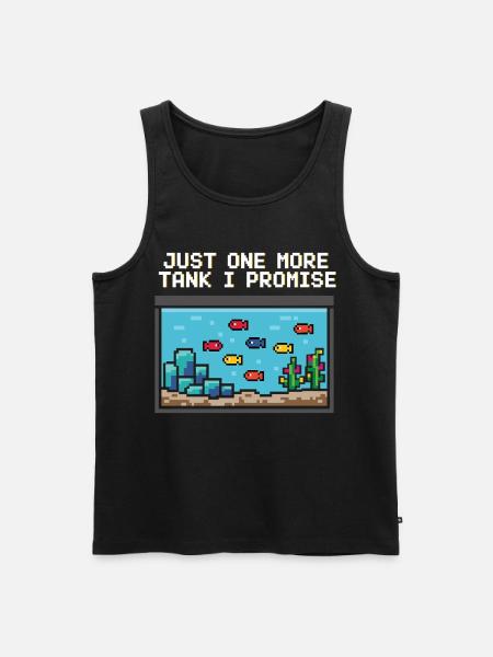 Aquarium Gamer Saying - Men's Premium Organic Tank Top - black