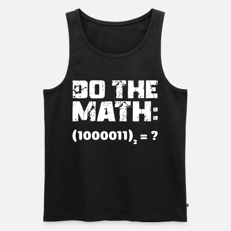 Do The Math Binary System - Men's Premium Organic Tank Top - black