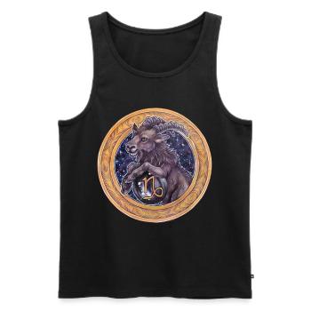 Zodiac Sign Sternzeichen Steinbock Capricorn - Men's Premium Organic Tank Top - black - Front - AI Model Male 178 light (178cm)
