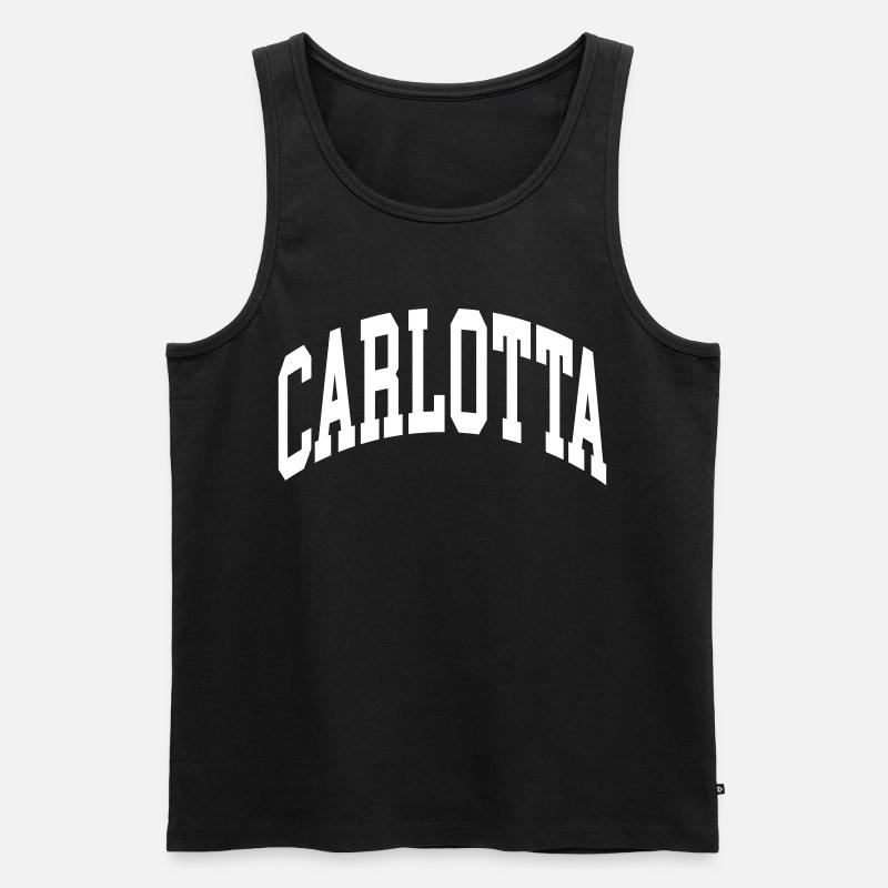 Carlotta - Männer Premium Bio Tank Top - Schwarz
