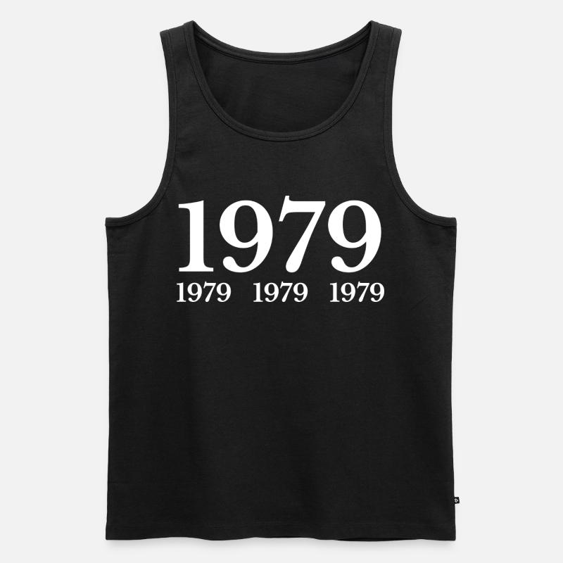 1979 - Männer Premium Bio Tank Top - Schwarz