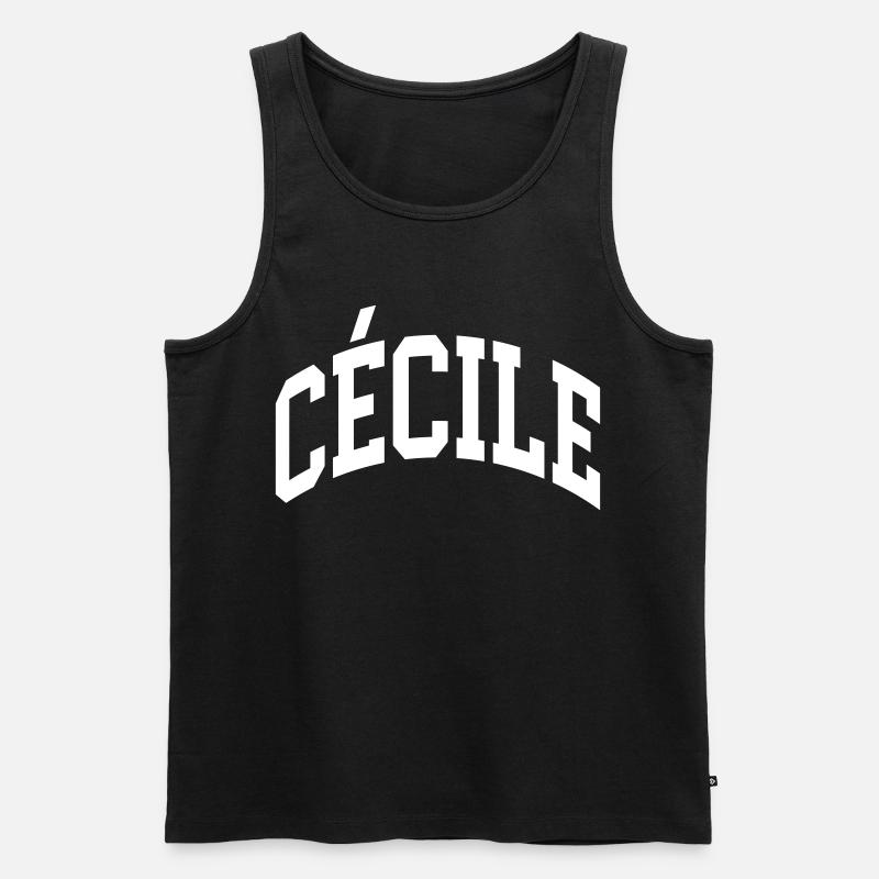 Cécile - Männer Premium Bio Tank Top - Schwarz