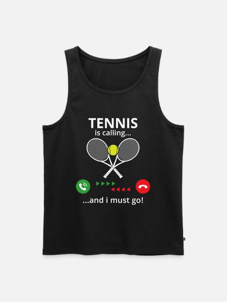 tennis  - Débardeur bio Premium Homme - noir