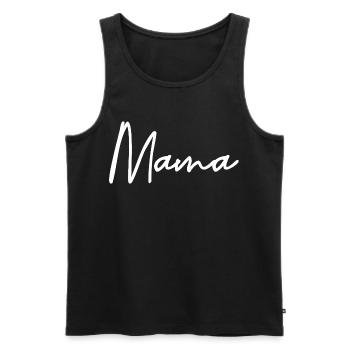 Mama - Männer Premium Bio Tank Top - Schwarz - Vorne - Michal (187cm)
