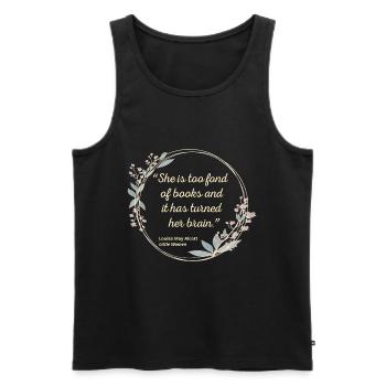 Little Women Zitat II – Süßer Stil - Männer Premium Bio Tank Top - Schwarz - Vorne - AI Model Male 178 light (178cm)