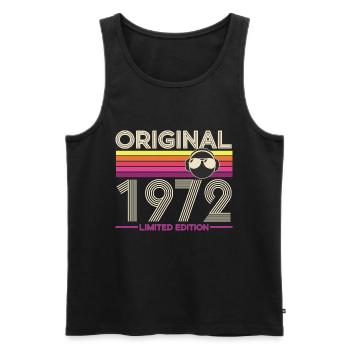 Original 1972 Vintage Edition - Men's Premium Organic Tank Top - black - Front - Michal (187cm)