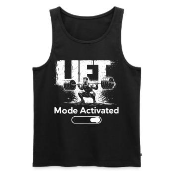 Mode Levée Chemise activée Entraînement de fitness Salle de sport - Débardeur bio Premium Homme - noir - Devant - AI Model Male 178 light (178cm)
