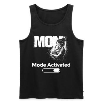 Mom Mode Activated Shirt Funny Mother Gift - Men's Premium Organic Tank Top - black - Front - AI Model Male 178 light (178cm)