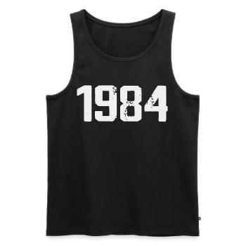 Légendaire depuis 1984 Vintage 1984 Retro 1984 - Débardeur bio Premium Homme - noir - Devant - Michal (187cm)