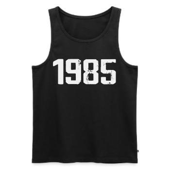 Légendaire depuis 1985 Vintage 1985 Retro 1985 - Débardeur bio Premium Homme - noir - Devant - Michal (187cm)