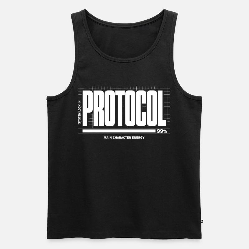 System Down Imperfect Project - Men's Premium Organic Tank Top - black