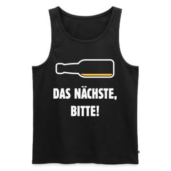 Das Nächste, Bitte! (Bier / Bierchen / NEG 2C) - Männer Premium Bio Tank Top - Schwarz - Vorne - Michal (187cm)