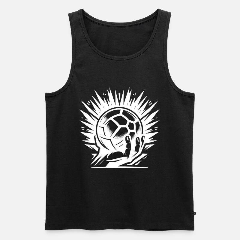 Handball - Männer Premium Bio Tank Top - Schwarz