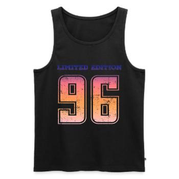 Vintage 1996 - Männer Premium Bio Tank Top - Schwarz - Vorne - Michal (187cm)
