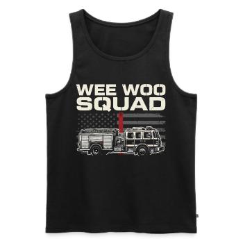 Wee Woo Squad Rescue Service Design - Men's Premium Organic Tank Top - black - Front - AI Model Male 178 light (178cm)