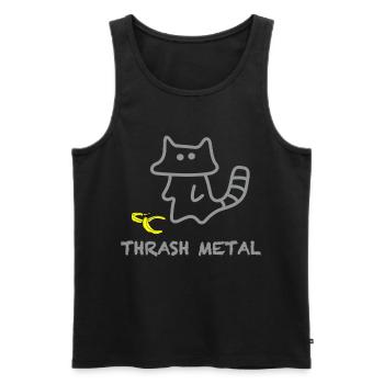 Katzengeist Banana Thrash Metal - Débardeur bio Premium Homme - noir - Devant - AI Model Male 178 light (178cm)