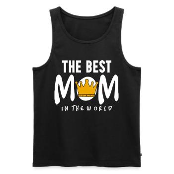 Die beste Mutter der Welt Royal Crown Queen Art - Männer Premium Bio Tank Top - Schwarz - Vorne - Michal (187cm)