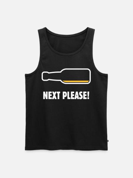 Next Please! (Beer / Beer / NEG 2C) - Men's Premium Organic Tank Top - black