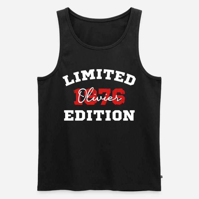 Edition Olivier Limited - Männer Premium Bio Tank Top - Schwarz