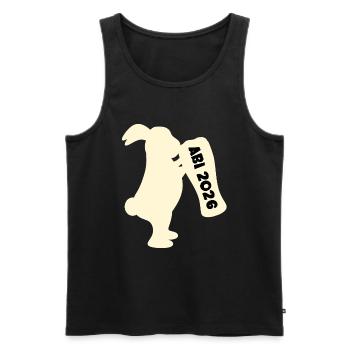 Abitur 2026 Beer - Men's Premium Organic Tank Top - black - Front - AI Model Male 178 light (178cm)