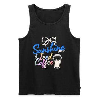 Sommer Sonne Urlaub - Männer Premium Bio Tank Top - Schwarz - Vorne - AI Model Male 178 light (178cm)