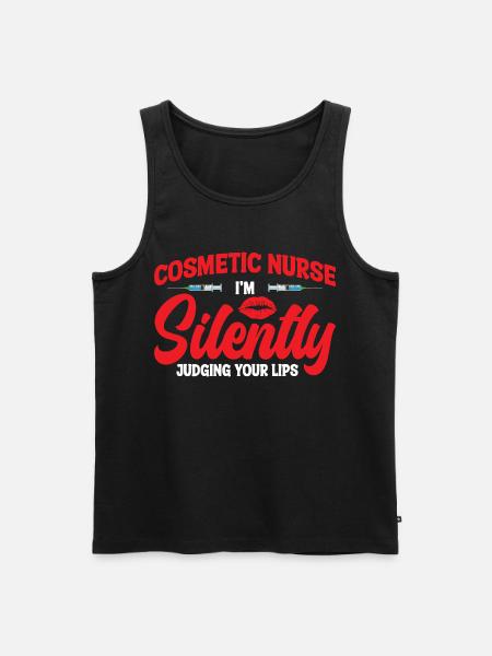 Ästhetische Krankenschwester Lippenchirurgie-Injektor-Botox - Männer Premium Bio Tank Top - Schwarz