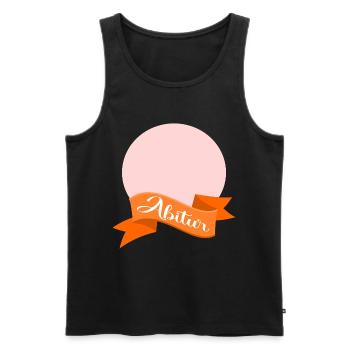 Abitur Schleife - Männer Premium Bio Tank Top - Schwarz - Vorne - Michal (187cm)