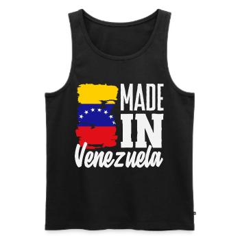Venezuela Flag Pride & Home Venezuela - Men's Premium Organic Tank Top - black - Front - Michal (187cm)