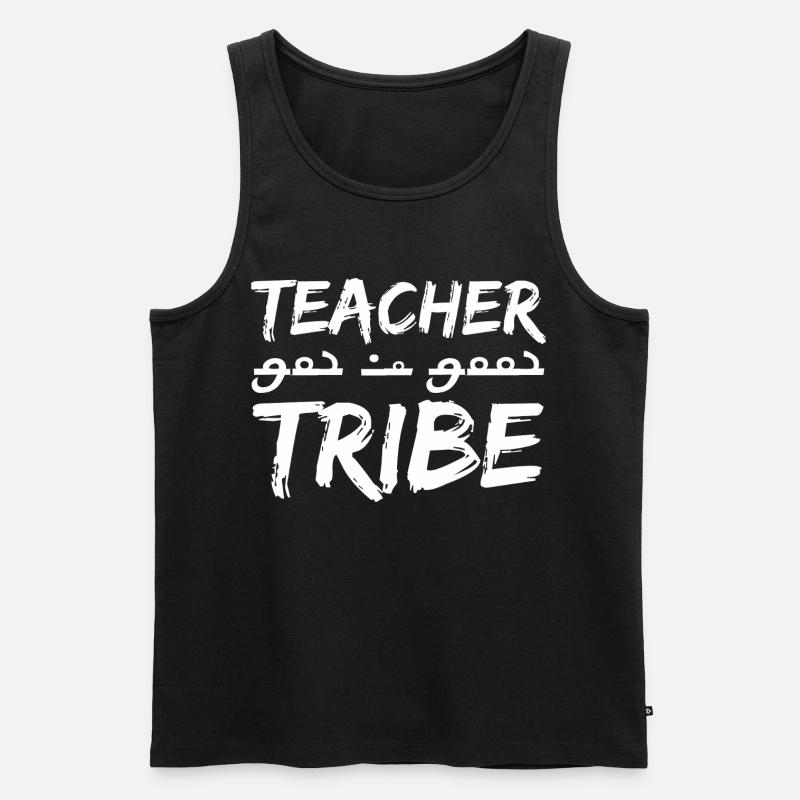 teacher tribe - Männer Premium Bio Tank Top - Schwarz